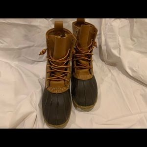 LL Bean boots.